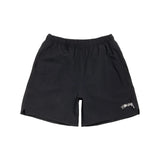 Black shorts with a logo on a white background