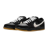Nike SB - Dunk Low (Black/Black/Gum Light Brown/White)