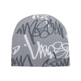 Time Scan - Script Reversible Beanie (Olive/Grey)